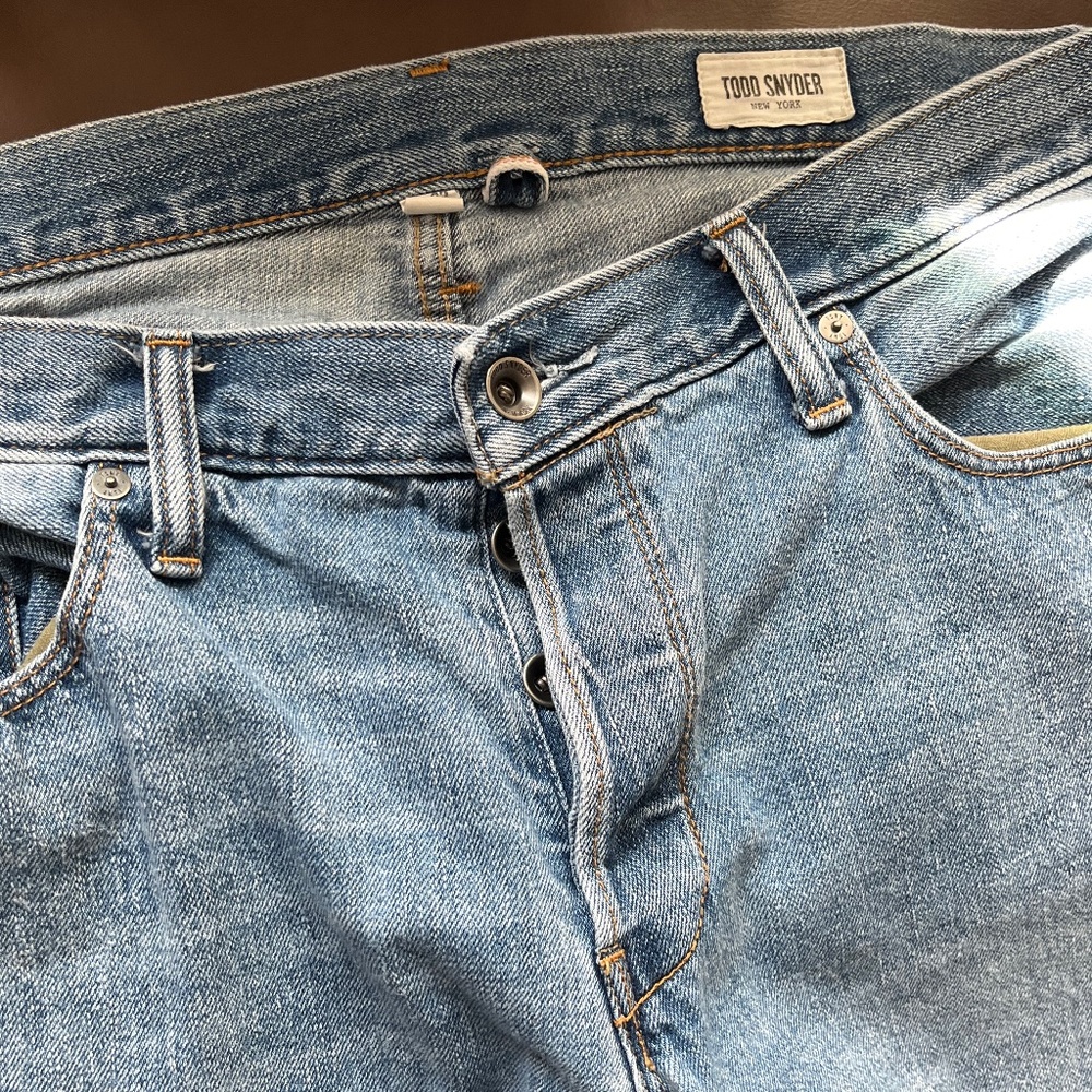4 Pair Todd Snyder Slim Fit Japanese Selvedge Jeans 34x32
